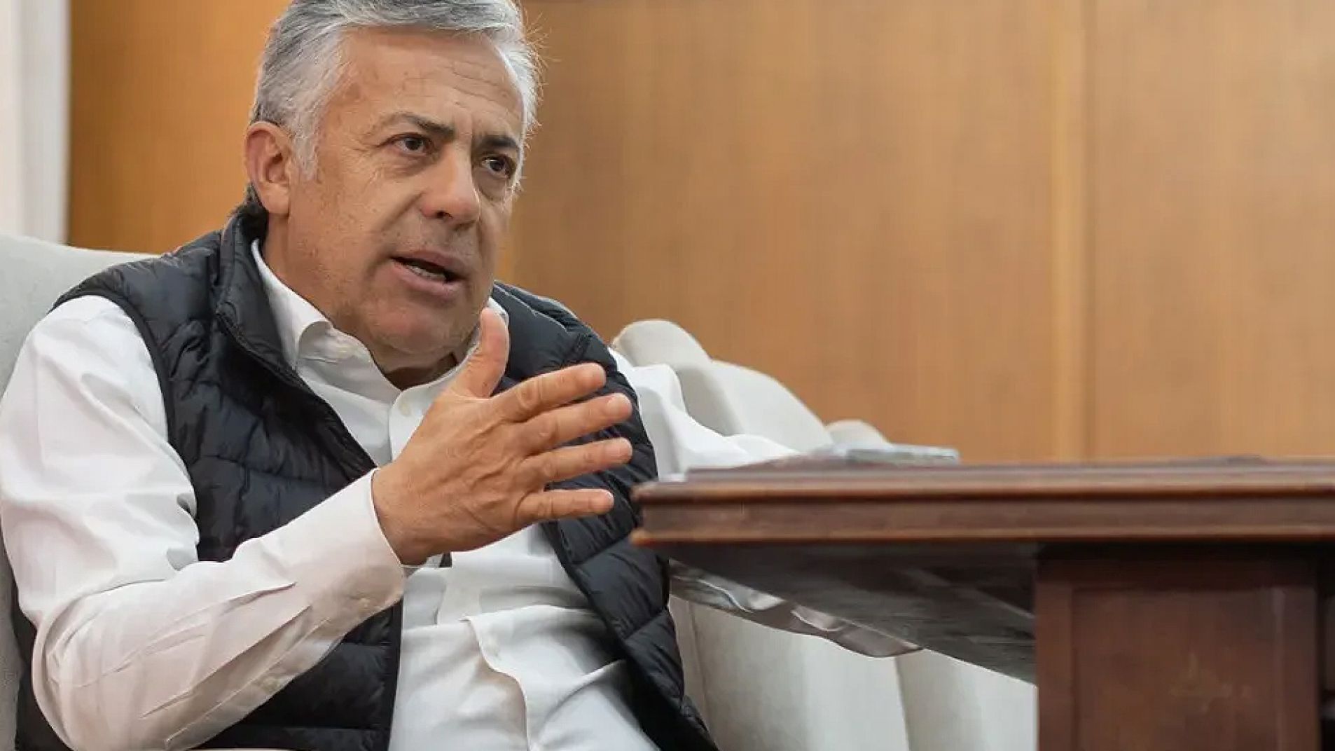 Cornejo pidió a las Cámaras dejar de hablar de Portezuelo del Viento